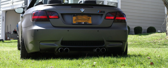 bmw m3 matte grey wrap