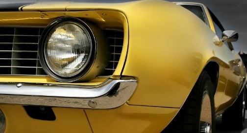 Yellow Muscle Car