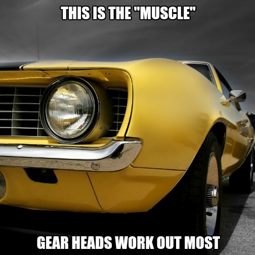 Yellow Muscle Car