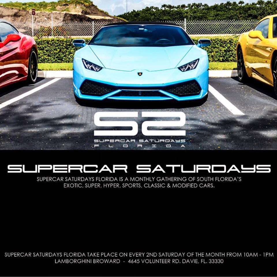 Supercar Saturday Lamborghini Broward
