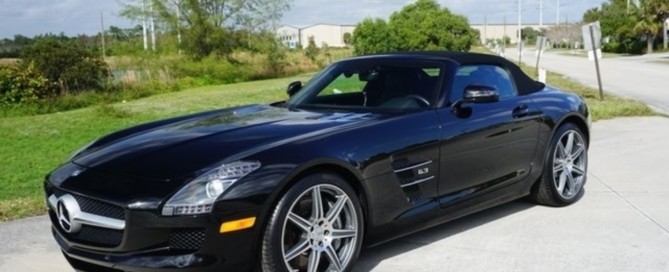 2012 mercedes benz sls amg side view