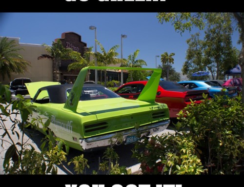 Go Green, Green Muscle Car That Is…
