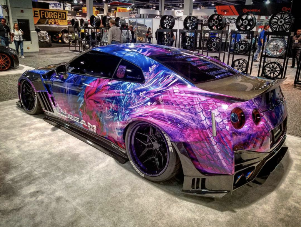 Color Bomb Wraps Nissan GTR