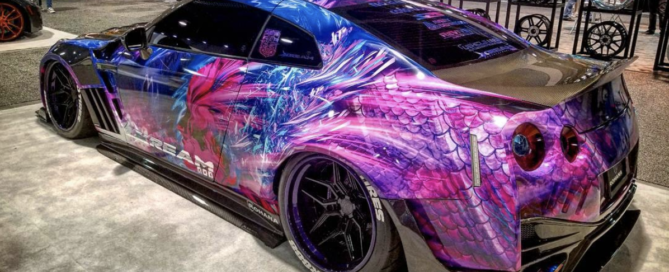 Color Bomb Wraps Nissan GTR