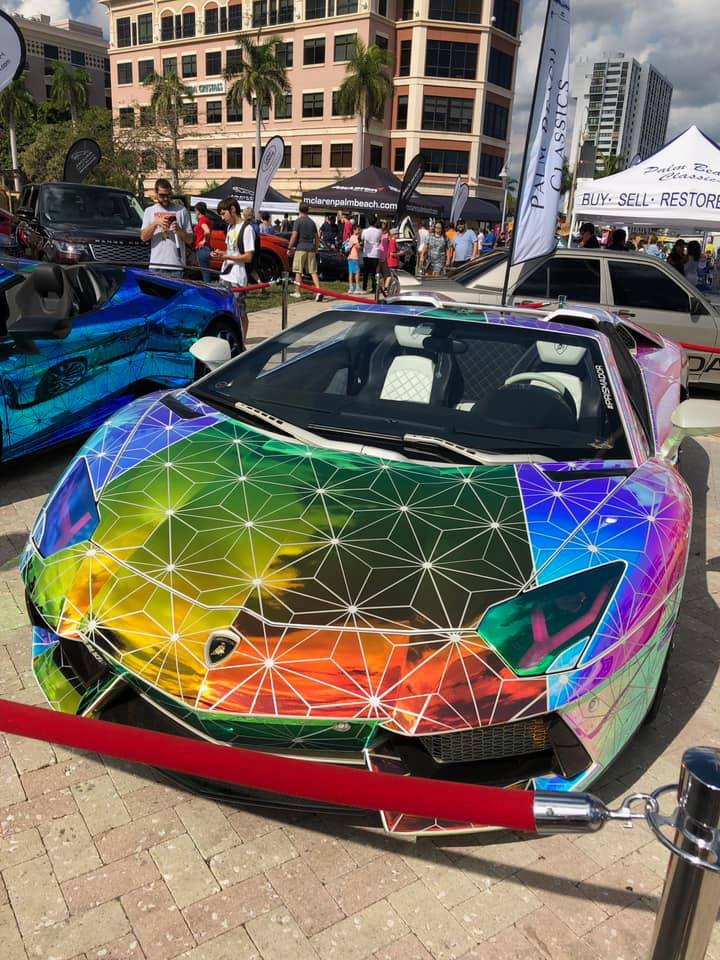 supercar week wrapped lambo